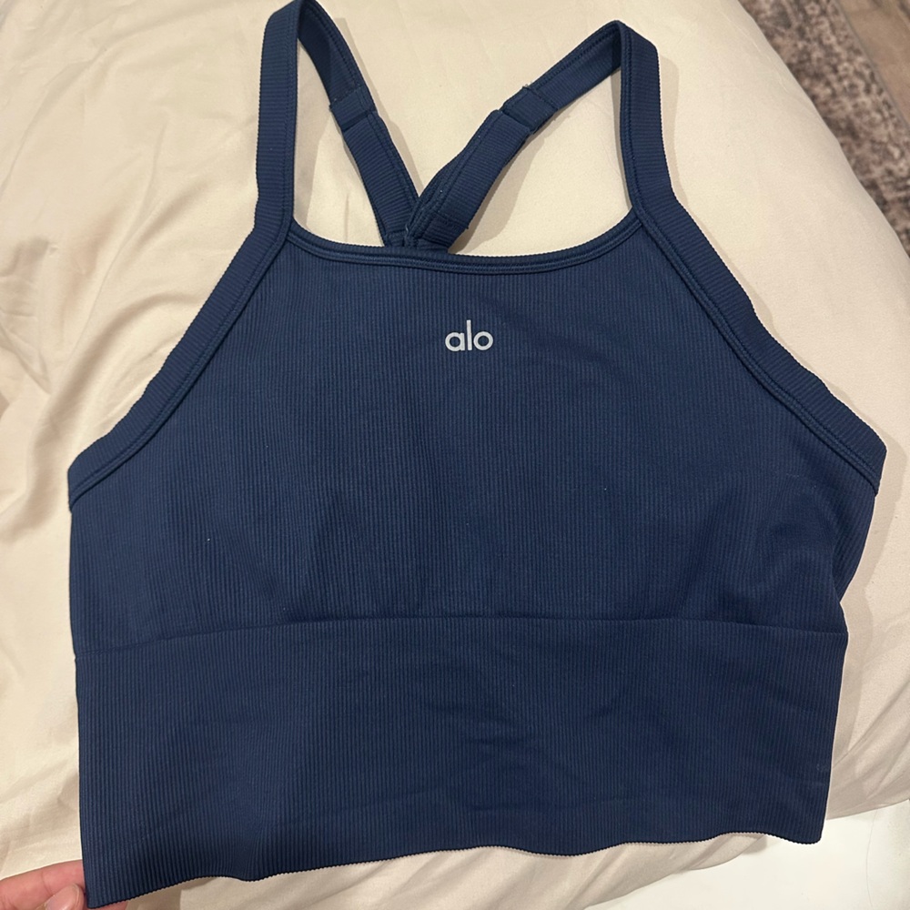 ALO Yoga Navy Blue Women's Top